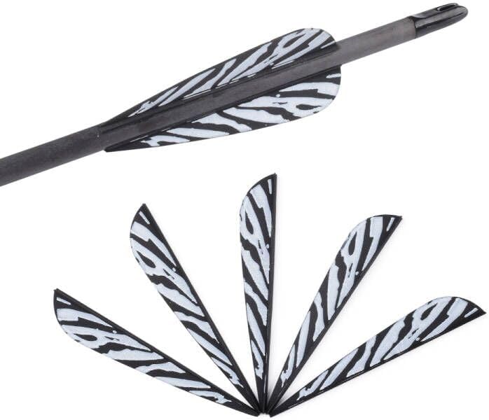 TY Archery 3 Inch Arrow Fletching Vanes Plastic Feather for DIY Archery Hunting Targeting Arrows(Pack of 50) - Image 1